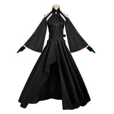 The Ribbon Hero Velvet Women Black Dress Cosplay Costume Halloween Carnival Party Suit