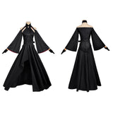 The Ribbon Hero Velvet Women Black Dress Cosplay Costume Halloween Carnival Party Suit