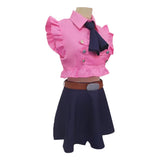 The Seven Deadly Sins Elizabeth Liones Pink Dress Cosplay Costume Halloween Carnival Party Suit