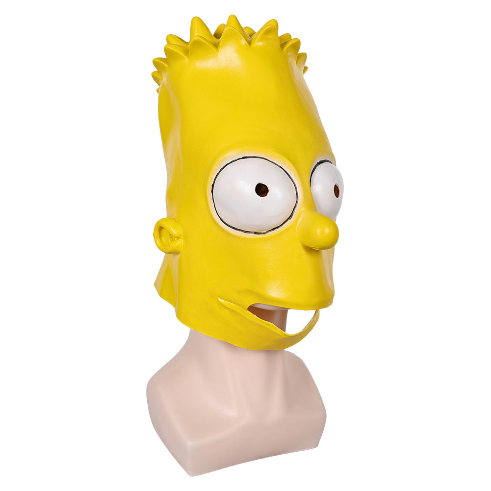 The Simpsons Bart Simpson Cosplay Latex Headgear Mask Halloween Party ...