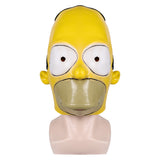 The Simpsons Homer Simpson Cosplay Latex Headgear Mask Halloween Party Props Accessories