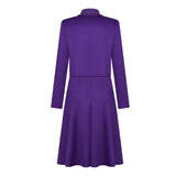 The Testaments Agnes Purple Outfit Cosplay Costume Halloween Carnival Party Suit