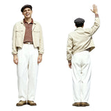 The Truman Show Truman Burbank White Outfit Cosplay Costume Halloween Carnival Party Suit