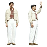 The Truman Show Truman Burbank White Outfit Cosplay Costume Halloween Carnival Party Suit