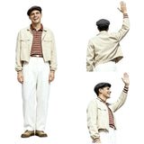 The Truman Show Truman Burbank White Outfit Cosplay Costume Halloween Carnival Party Suit