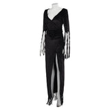 The Vampira Show Vampira Black Dress Cosplay Costume Outfits Halloween Carnival Suit