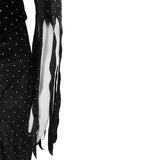 The Vampira Show Vampira Black Dress Cosplay Costume Outfits Halloween Carnival Suit