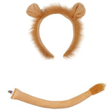 The Wizard of OZ Cowardly Lion Childrenswear Kids Children Girls Brown Dress Cosplay Costume Outfits