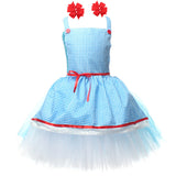 The Wizard of OZ Dorothy Gale Childrenswear Kids Children Girls Blue Dress Cosplay Costume Outfits
