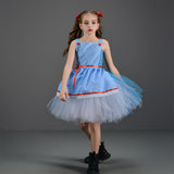 The Wizard of OZ Dorothy Gale Childrenswear Kids Children Girls Blue Dress Cosplay Costume Outfits