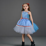 The Wizard of OZ Dorothy Gale Childrenswear Kids Children Girls Blue Dress Cosplay Costume Outfits
