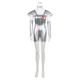 The Wonderful Wizard of Oz Tin Man Sliver Outfit Cosplay Costume Halloween Carnival Party Suit