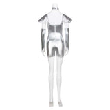 The Wonderful Wizard of Oz Tin Man Sliver Outfit Cosplay Costume Halloween Carnival Party Suit