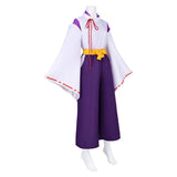 The World Is Dancing Oniyasha Purple Dress Female Cosplay Costume Halloween Carnival Party Suit