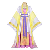 Though I Am an Inept Villainess Huang Linglin Yellow Dress Cosplay Costume Halloween Carnival Party Suit