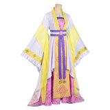 Though I Am an Inept Villainess Huang Linglin Yellow Dress Cosplay Costume Halloween Carnival Party Suit