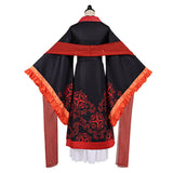 Though I Am an Inept Villainess Shu Keigetsu Red and Black Outfit Cosplay Costume Halloween Carnival Party Suit