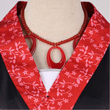 Though I Am an Inept Villainess Shu Keigetsu Red and Black Outfit Cosplay Costume Halloween Carnival Party Suit