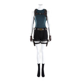 Tomb Raider Lara Croft Black Outfit Croft Cosplay Costume Halloween Carnival Party Suit