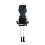Tomb Raider Lara Croft Black Outfit Croft Cosplay Costume Halloween Carnival Party Suit