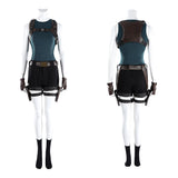 Tomb Raider Lara Croft Black Outfit Croft Cosplay Costume Halloween Carnival Party Suit