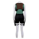 Tomb Raider Lara Croft Cosplay Green Costume Halloween Carnival Party Suit