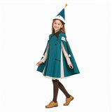 Tongari Boushi no Atelier Coco Kids Children Green Outfit Cosplay Costume Halloween Carnival Party Suit
