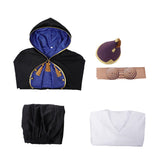 Tongari Boushi no Atelier Olruggio Black Blue Cloak Outit Cosplay Costume Halloween Carnival Party Suit 