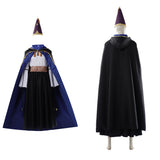 Tongari Boushi no Atelier Olruggio Black Blue Cloak Outit Cosplay Costume Halloween Carnival Party Suit 
