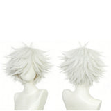 Tongari Boushi no Atelier Qifrey White Cosplay Wig Heat Resistant Synthetic Hair Carnival Halloween Party Props