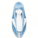Tongari Boushi no Atelier Richeh Blue Cosplay Wig Heat Resistant Synthetic Hair Carnival Halloween Party Props
