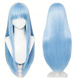 Tongari Boushi no Atelier Richeh Blue Cosplay Wig Heat Resistant Synthetic Hair Carnival Halloween Party Props
