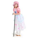 Toy Story Bo Peep Kids Children Girls Pink Polka Dot Dress Cosplay Costume Outfits Halloween Carnival Suit