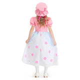 Toy Story Bo Peep Kids Children Girls Pink Polka Dot Dress Cosplay Costume Outfits Halloween Carnival Suit