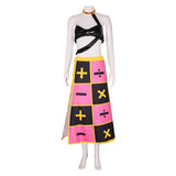 Trish Una Women Pink Dress Cosplay Costume Halloween Carnival Party Suit