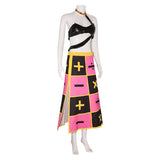 Trish Una Women Pink Dress Cosplay Costume Halloween Carnival Party Suit