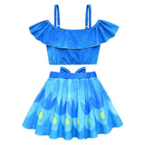 Trolls Original Blue Swimsuit Swimdress Kids Children Cosplay Costume Outfits Halloween Carnival Suit