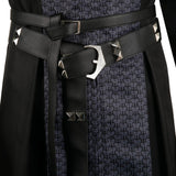 Twill fabric + PU LeatherDaemon Targaryen Black Printed Set Cosplay Costume Outfits