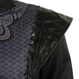 Twill fabric + PU LeatherDaemon Targaryen Black Printed Set Cosplay Costume Outfits