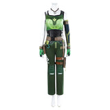 Valorant Costume Skye Cosplay Women Green Outfit For Adult Female Halloween Carnival Suit