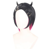 Valorant Clove Cosplay Unisex Black Hair Wig Heat Resistant Synthetic Hair Halloween Carnival Party Props Accessories