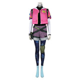 Valorant Clove Pink Suit Game Character Cosplay Costume Outfits Halloween Carnival Suit