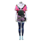 Valorant Clove Pink Suit Game Character Cosplay Costume Outfits Halloween Carnival Suit