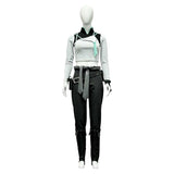 VALORANT Sage Women White Crop Top Cosplay Costume Halloween Carnival Party Suit