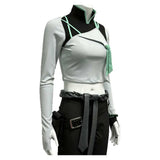 VALORANT Sage Women White Crop Top Cosplay Costume Halloween Carnival Party Suit