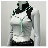 VALORANT Sage Women White Crop Top Cosplay Costume Halloween Carnival Party Suit
