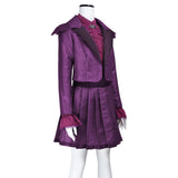 Vampirina Purple Cosplay Costume For Adult Female Halloween Carnival Party Suit   
