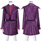 Vampirina Purple Cosplay Costume For Adult Female Halloween Carnival Party Suit   