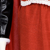 Violent Night Mrs. Claus Women Red Outfit Cosplay Costume Halloween Carnival Party Suit