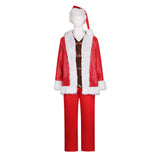 Violent Night Nick Red Santa Claus Suit Cosplay Costume Halloween Carnival Party Suit
